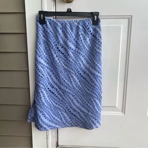 Blue midi skirt New York & Company XS